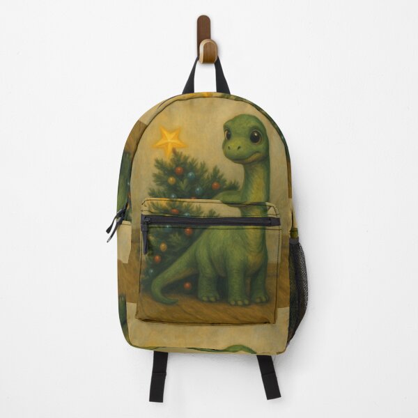 Item preview, Small Dinosaur Christmas Tree – Aesthetic Winter Art designed and sold by Mauswohn.