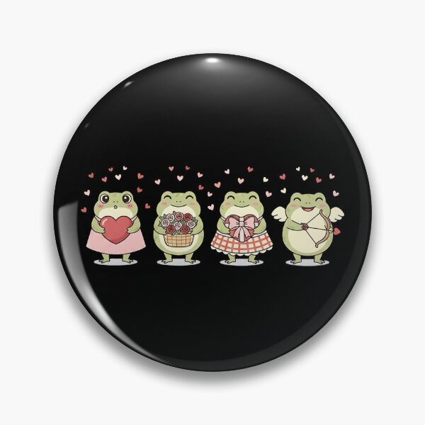 Item preview, Cute Frog Love Squad designed and sold by dudelinart.
