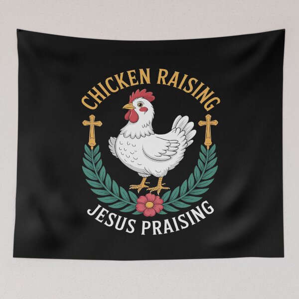Item preview, Chicken Raising & Jesus Praising Religious Christians 9  designed and sold by MarryIsMonth.