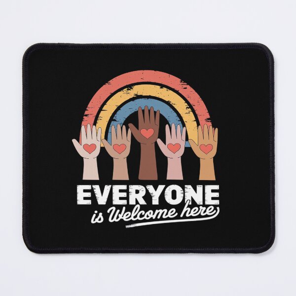 Item preview, Everyone Is Welcome Here Idaho Teacher Rainbow Flag  designed and sold by FadeOfThrone.