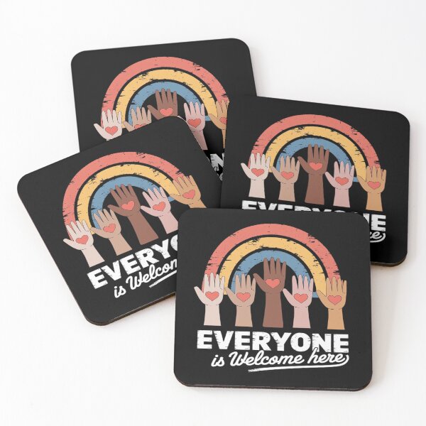 Item preview, Everyone Is Welcome Here Idaho Teacher Rainbow Flag  designed and sold by FadeOfThrone.