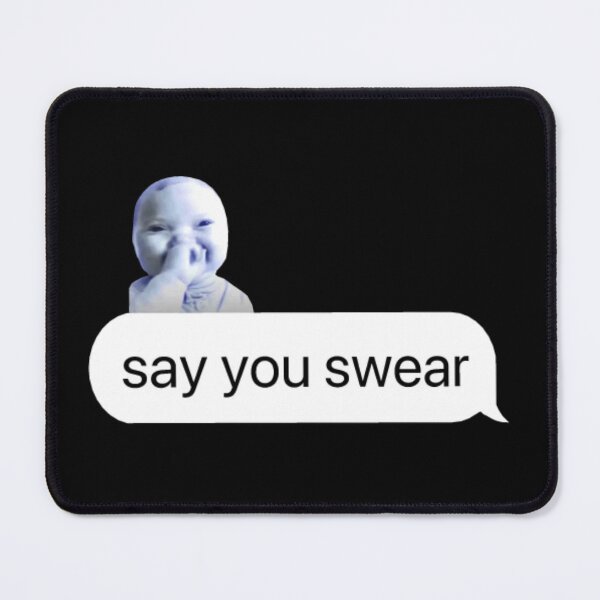 Item preview, ai baby say you swear papa son sticker designed and sold by smelstefer.