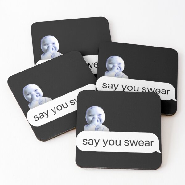 Item preview, ai baby say you swear papa son sticker designed and sold by smelstefer.