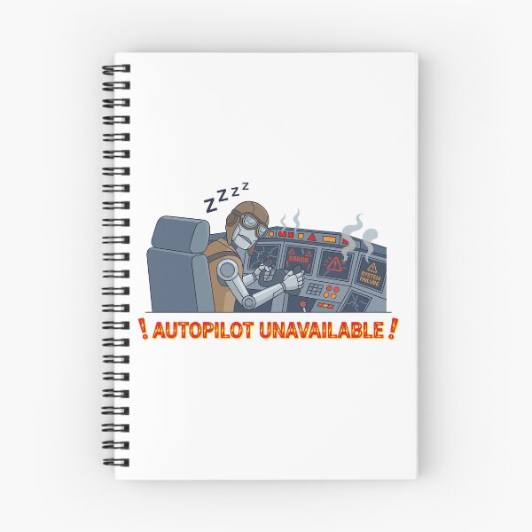 Item preview, Autopilot Unavailable Funny Tech T-Shirt | AI Error Robot Humor Design designed and sold by CreativeHymms.