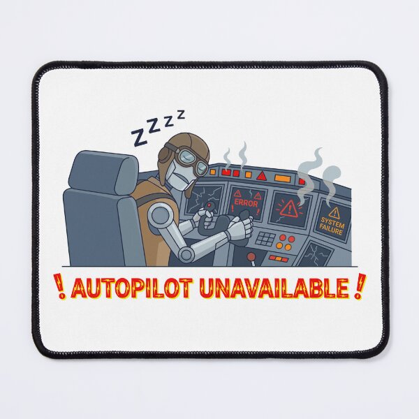 Item preview, Autopilot Unavailable Funny Tech T-Shirt | AI Error Robot Humor Design designed and sold by CreativeHymms.