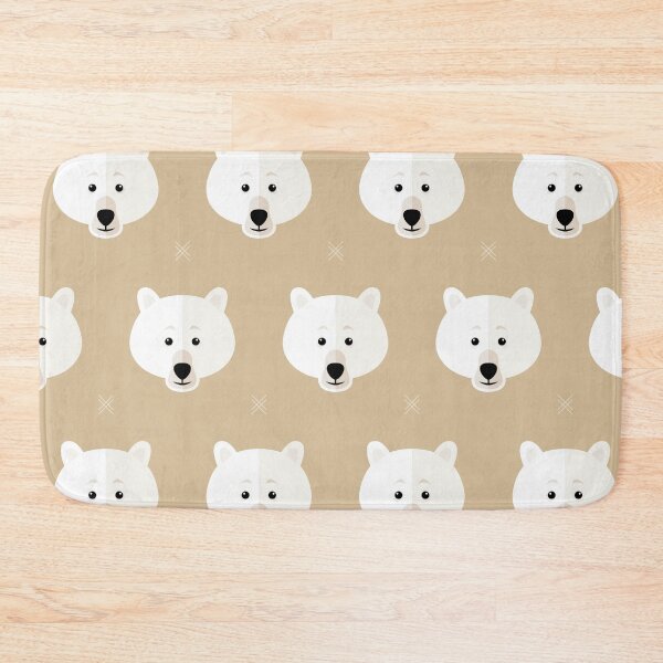 Item preview, Polar bear heads on brown designed and sold by reneesillus.