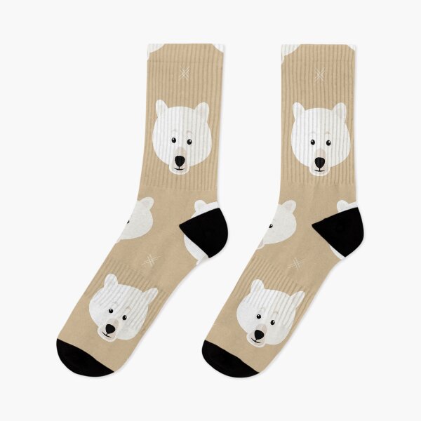 Item preview, Polar bear heads on brown designed and sold by reneesillus.