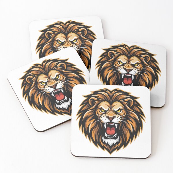 Item preview, Angry Lion Mascot - Ferocious King of the Jungle Sport Logo designed and sold by RelateAndTee.