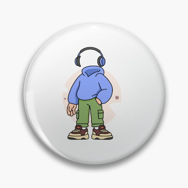 Item preview, Invisible Face Man in Hoodie with Headphones – Urban Streetwear Illustration designed and sold by GriferrStore.