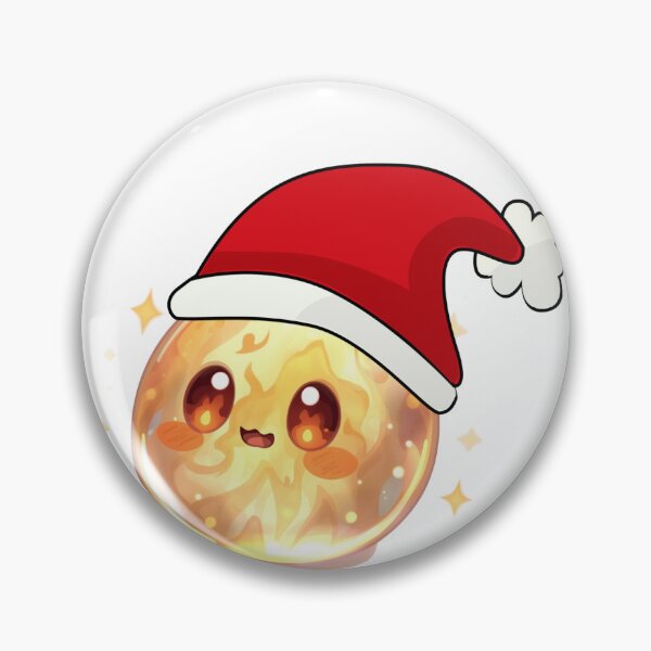 Item preview, Holy Flame Santa Slime of Monzora — Christmas Blessing Edition designed and sold by Monzora.