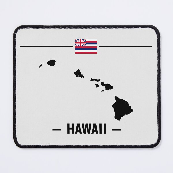 Item preview, Hawaii State Map & Flag - Classic Minimalist Aloha Style designed and sold by mashmosh.