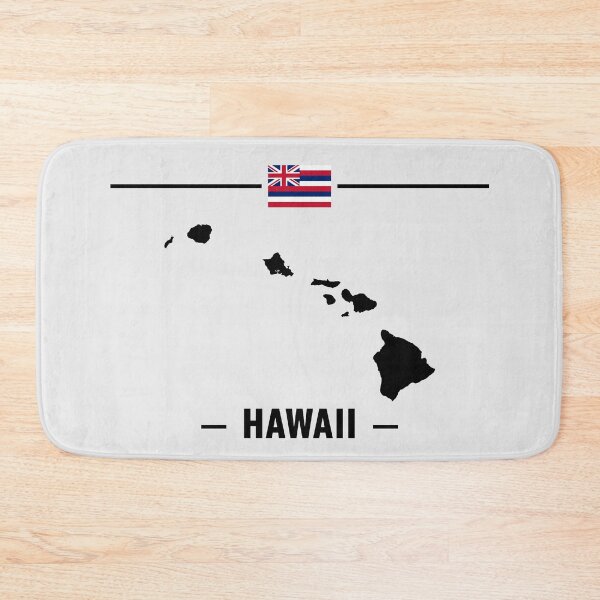 Item preview, Hawaii State Map & Flag - Classic Minimalist Aloha Style designed and sold by mashmosh.