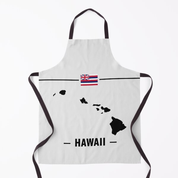 Item preview, Hawaii State Map & Flag - Classic Minimalist Aloha Style designed and sold by mashmosh.