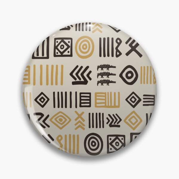 Item preview, Authentic Bogolan Pattern - Tribal Art of Mali designed and sold by Wolagno.