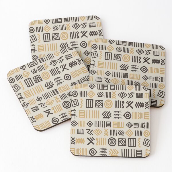 Item preview, Authentic Bogolan Pattern - Tribal Art of Mali designed and sold by Wolagno.