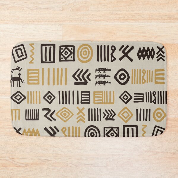 Item preview, Authentic Bogolan Pattern - Tribal Art of Mali designed and sold by Wolagno.