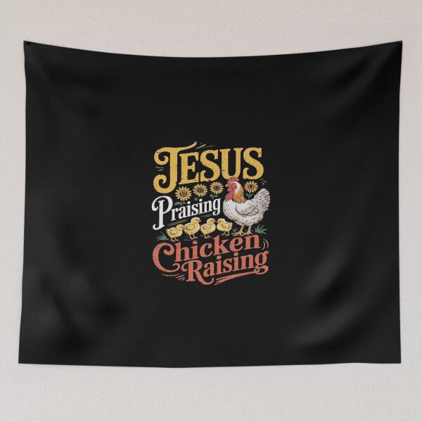Item preview, Jesus Praising & Chicken Raising Faith Farm Women Men2  designed and sold by SyntaxClaw.