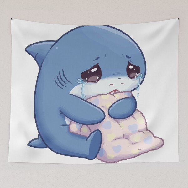Item preview, Sad Crying Shark Needs A Hug - Relatable Mood designed and sold by Petzzz.