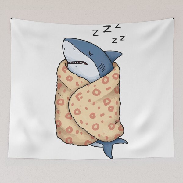Item preview, Shark Burrito - Cozy Wrapped Up Shark designed and sold by Petzzz.