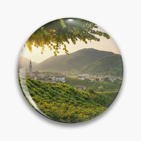 Item preview, Sunrise Glow Over the Prosecco Vineyards and Guia Village designed and sold by Stefano Orazzini.