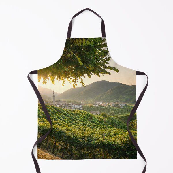 Item preview, Sunrise Glow Over the Prosecco Vineyards and Guia Village designed and sold by Stefano Orazzini.