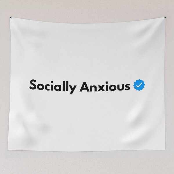 Item preview, Verified Socially Anxious designed and sold by catchy-words.