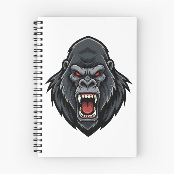 Item preview, Angry Gorilla Mascot - Ferocious Silverback Gaming & Gym Logo designed and sold by RelateAndTee.