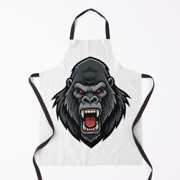 Item preview, Angry Gorilla Mascot - Ferocious Silverback Gaming & Gym Logo designed and sold by RelateAndTee.