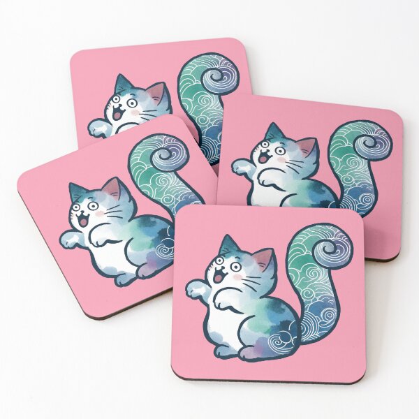 Item preview, Japanese style colorful cat - Woohoo! designed and sold by WABISABIMOMENTS.