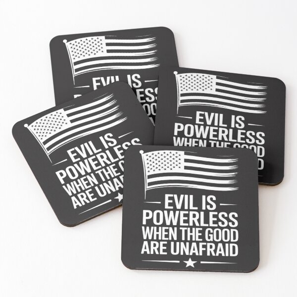Item preview, Evil is Powerless When The Good are Unafraid American Flag designed and sold by Rackaam.