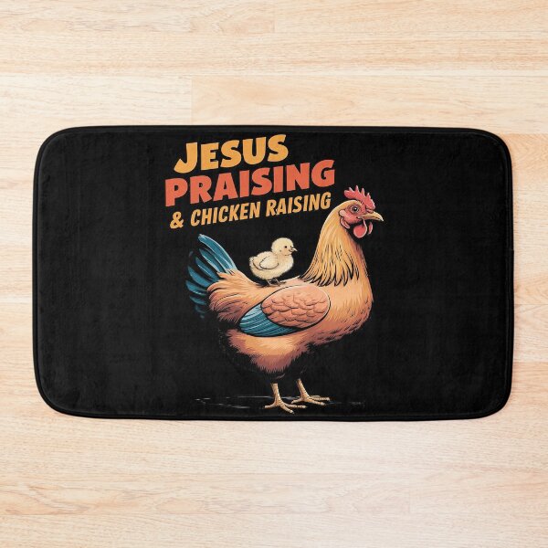 Item preview, Jesus Praising and Chicken Raising Christian Farm 5  designed and sold by MarryIsMonth.