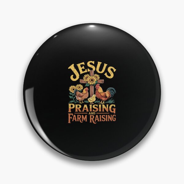 Item preview, Jesus Praising And Farm Raising Chicken Farmer  designed and sold by SyntaxClaw.