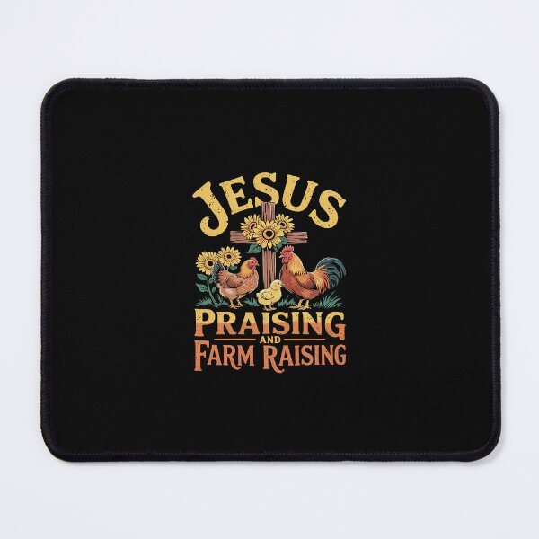 Item preview, Jesus Praising And Farm Raising Chicken Farmer  designed and sold by SyntaxClaw.
