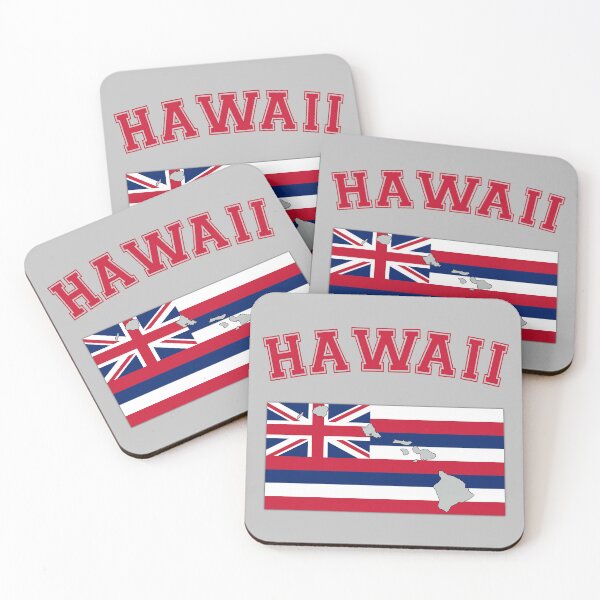 Item preview, Hawaii State Flag & Islands Map - Retro Varsity Style designed and sold by mashmosh.