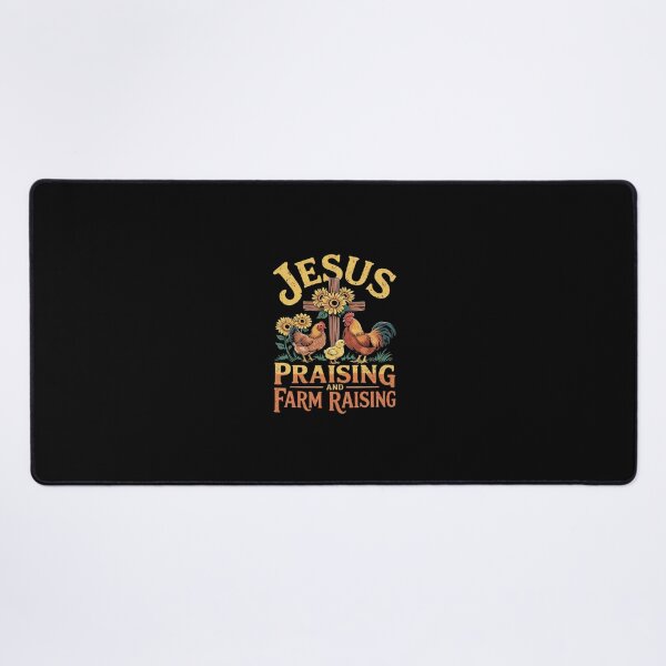 Item preview, Jesus Praising And Farm Raising Chicken Farmer designed and sold by SyntaxClaw.