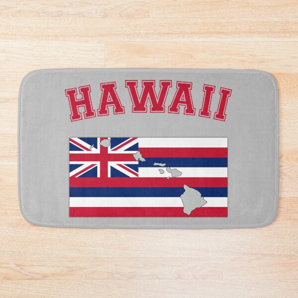 Item preview, Hawaii State Flag & Islands Map - Retro Varsity Style designed and sold by mashmosh.