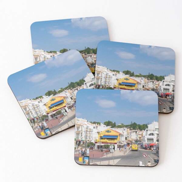 Item preview, Vibrant Carvoeiro Town Square Algarve designed and sold by RJW Images.