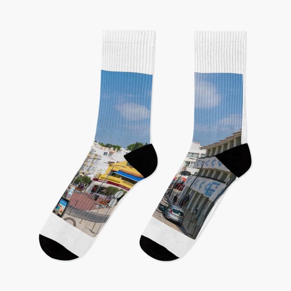 Item preview, Vibrant Carvoeiro Town Square Algarve designed and sold by RJW Images.