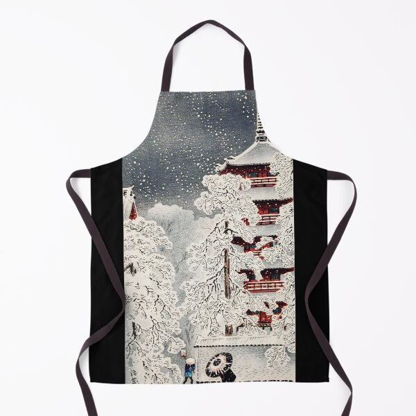 Item preview, Five-Storied Pagoda in Snow - Hiroaki Takahashi Vintage Print designed and sold by Open Canvas.