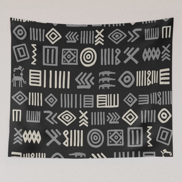 Item preview, Authentic Bogolan Pattern - Tribal Art of Mali designed and sold by Wolagno.