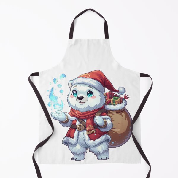 Item preview, Frostbound Santa Bear – Magical Ice Mage Christmas Art designed and sold by Monzora.