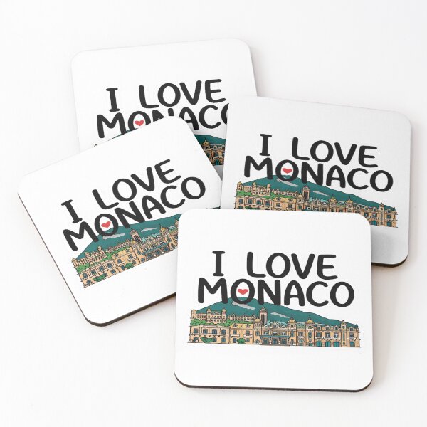 Item preview, Love Monaco – Elegant Monaco Landmark Illustration T-Shirt & Sticker Design designed and sold by Sushikidsntod.