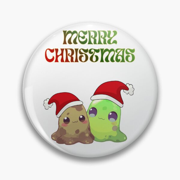 Item preview, Earth & Poison Santa Slimes of Monzora — Merry Christmas Duo designed and sold by Monzora.