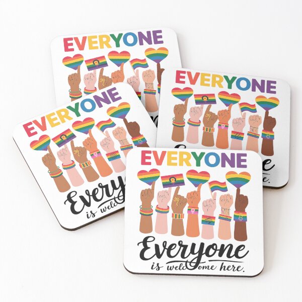 Item preview, Everyone Is Welcome Here Rainbow  designed and sold by FadeOfThrone.