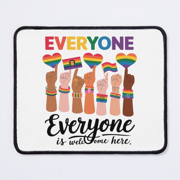 Item preview, Everyone Is Welcome Here Rainbow designed and sold by FadeOfThrone.