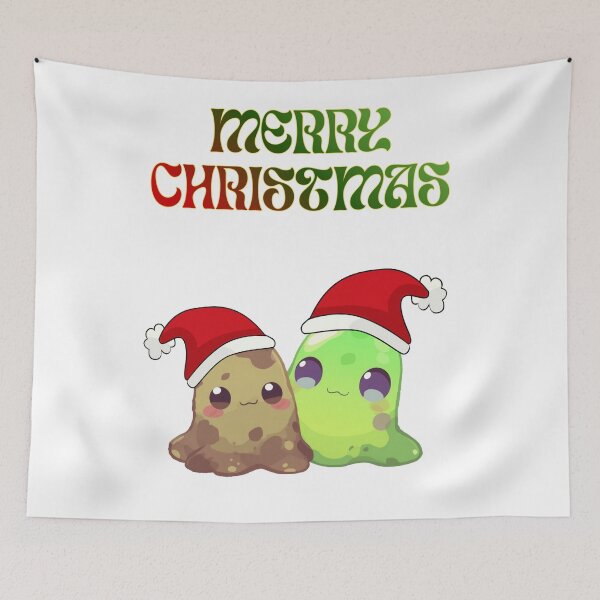 Item preview, Earth & Poison Santa Slimes of Monzora — Merry Christmas Duo designed and sold by Monzora.