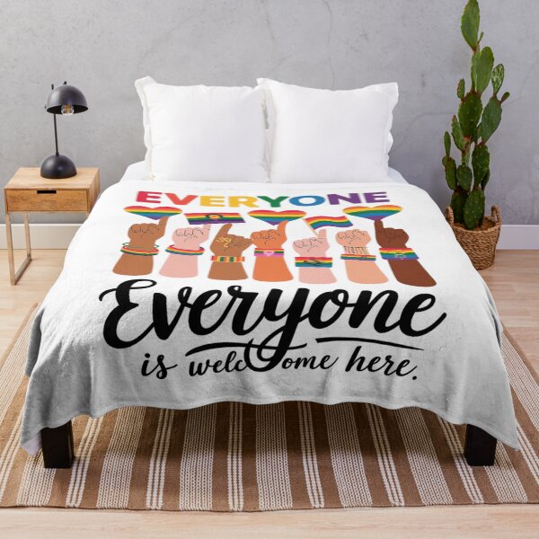 Item preview, Everyone Is Welcome Here Rainbow  designed and sold by FadeOfThrone.
