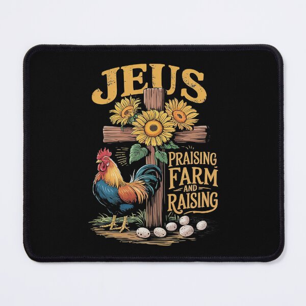 Item preview, Jesus Praising And Farm Raising Chicken Farmer Christian designed and sold by MarryIsMonth.