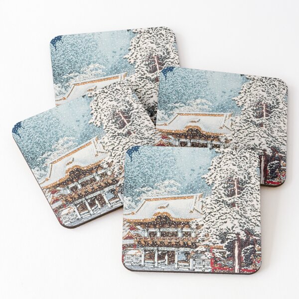 Item preview, Yomeimon Gate at Nikko in Snow - Hiroaki Takahashi Vintage Print designed and sold by Open Canvas.