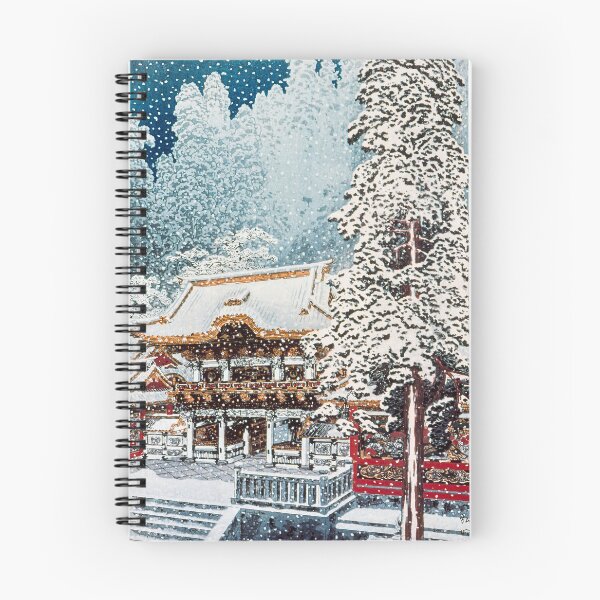 Item preview, Yomeimon Gate at Nikko in Snow - Hiroaki Takahashi Vintage Print designed and sold by Open Canvas.
